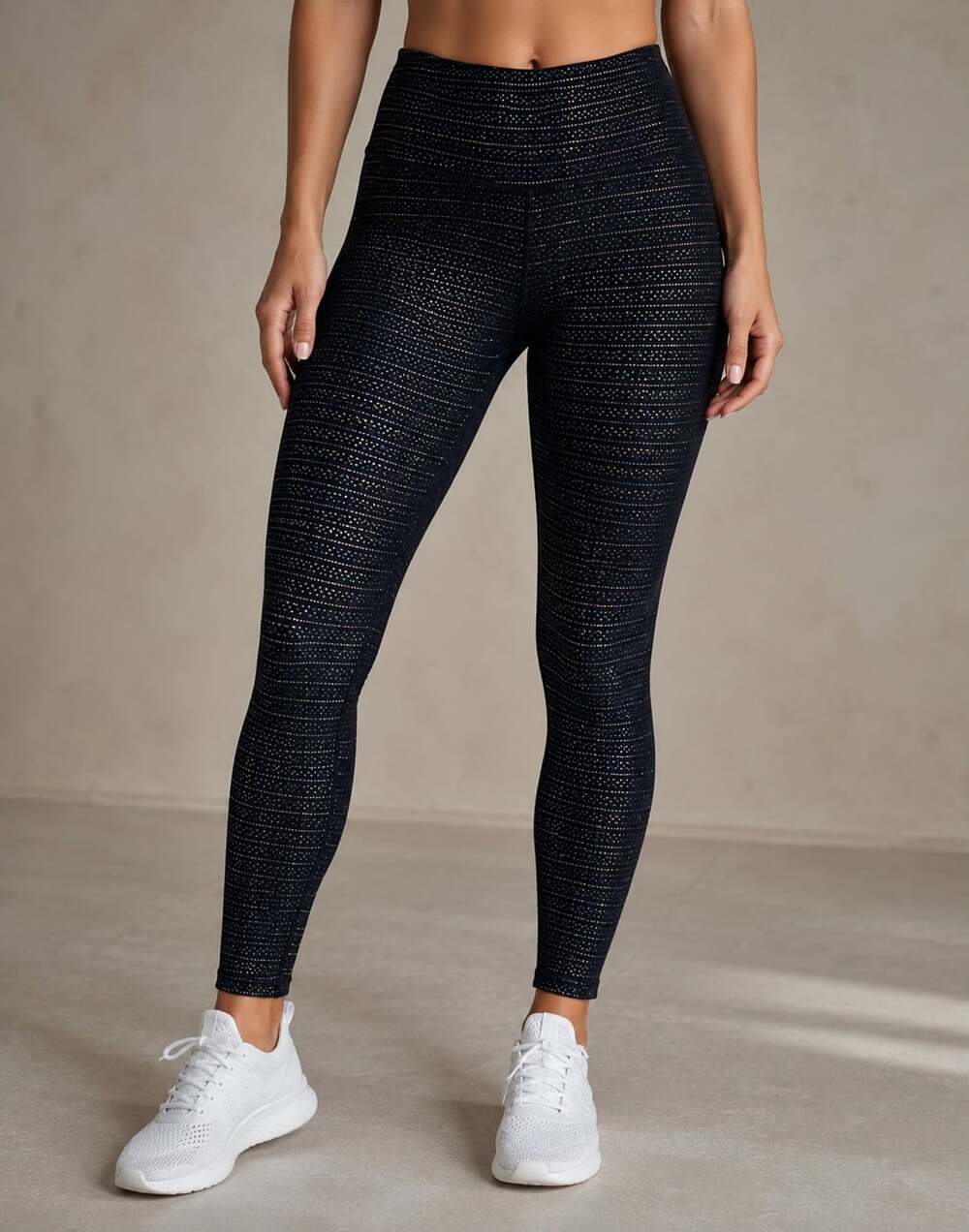 SPANX Metallic Dot Mist Active High-Rise 7/8 Leggings